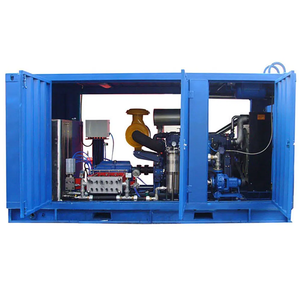 1500 Bar Industrial Heat Exchanger Pipe High Pressure Cleaning System