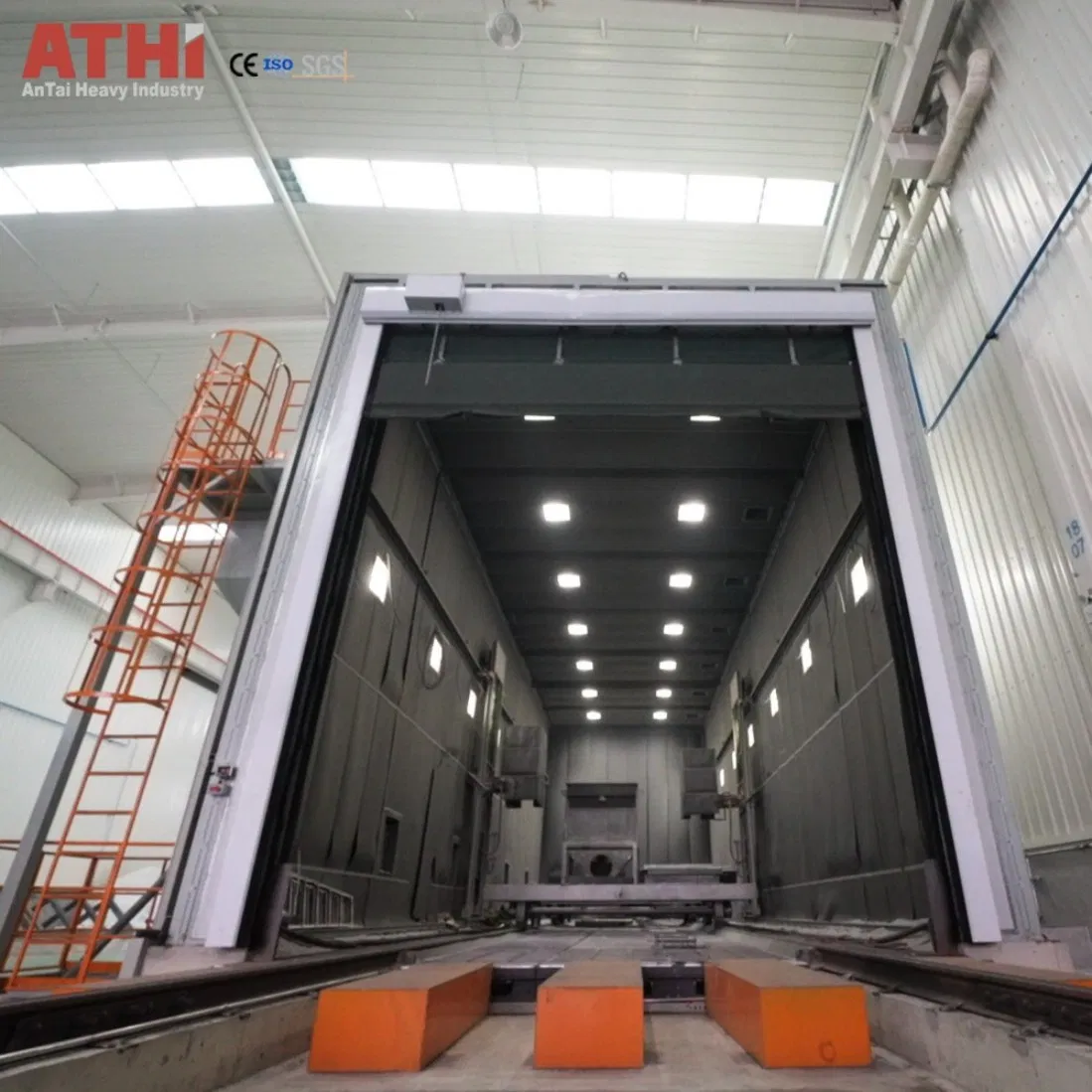 Innovative Robust Safe Pneumatic Fan Suction Room Sand Blasting Chamber Cleaning Machine