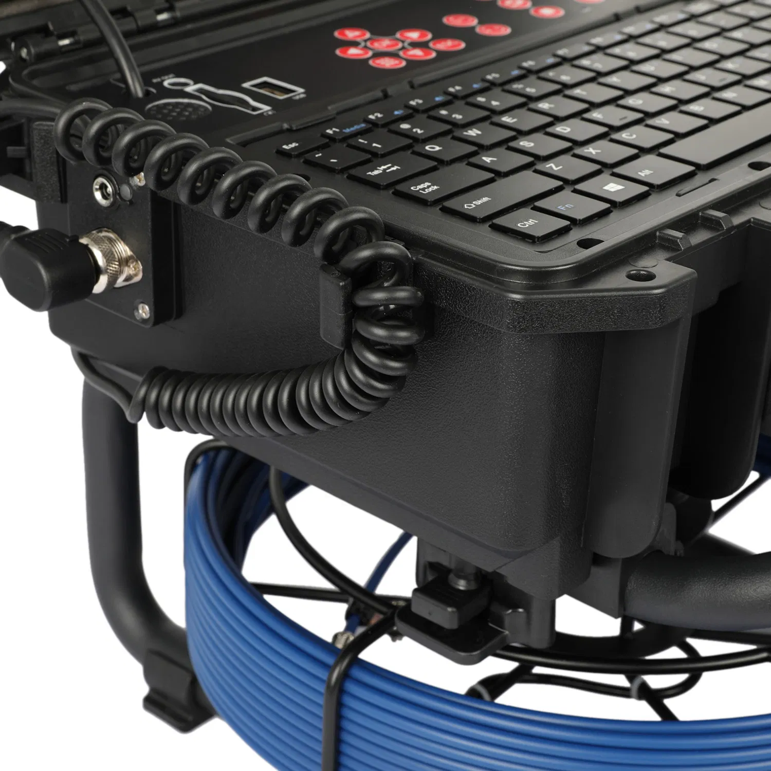 Qytech 12.8mm Camera Head 9 Inch 30m Cable Sewer Pipe Inspection Camera System with DVR