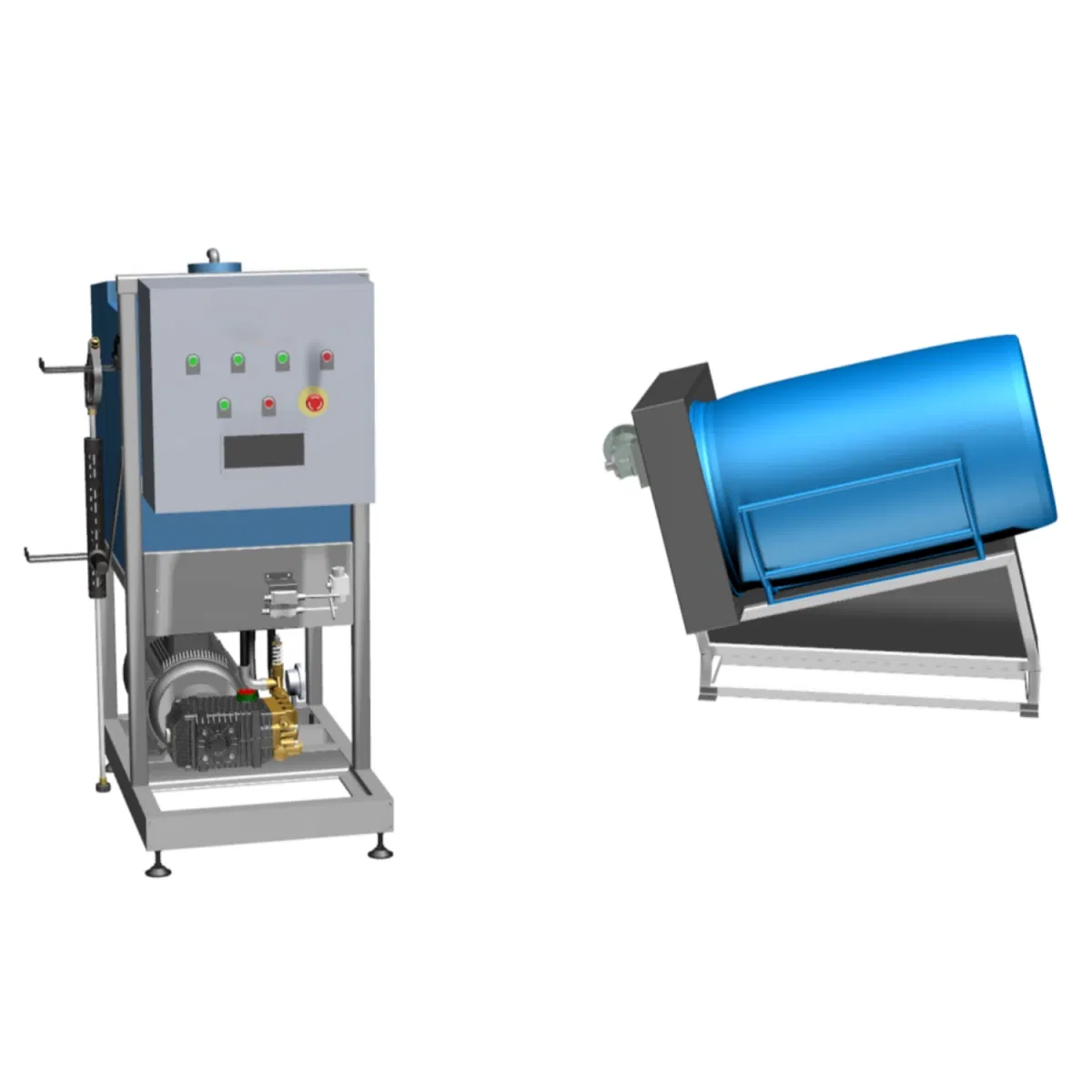 High-Efficiency Automated Heavy-Duty 50 Gallon Cleaning Systemfor Chemical Plants Industrial High-Pressure Internal Washing System