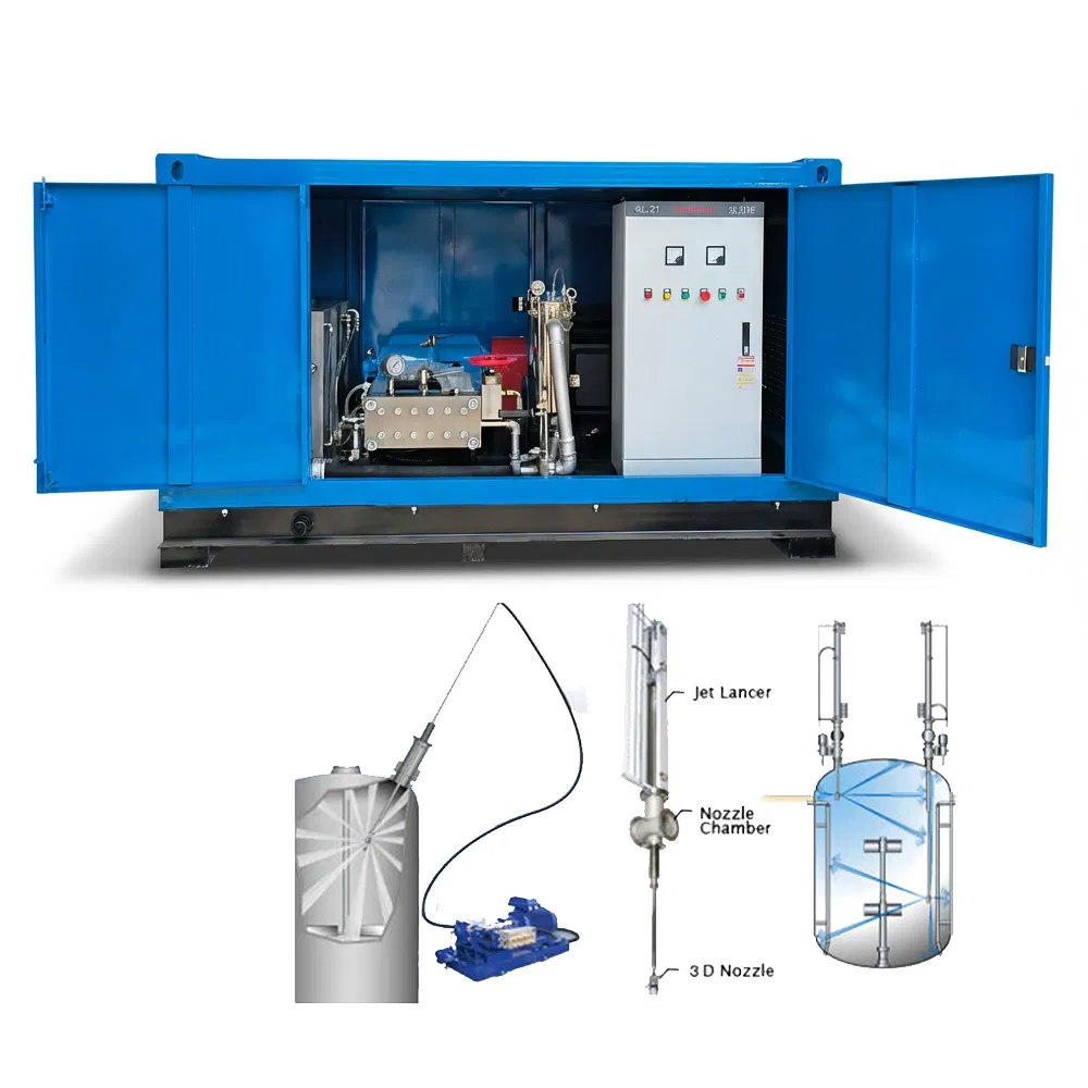Fully Automatic High Pressure Water Jet Cleaning System for Industrial Reactor Vessels