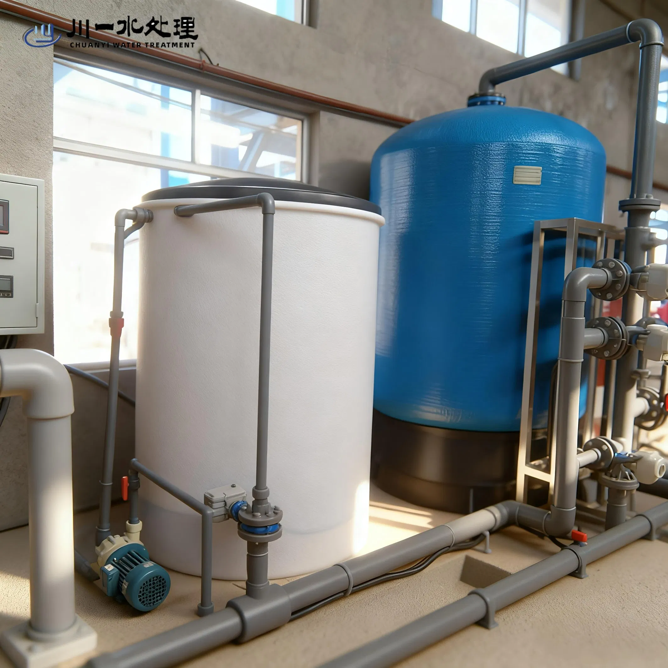 30 Tons/Hour Automatic Lubrication Deionization Equipment Industrial Soft Water Descaling Boiler Purifier