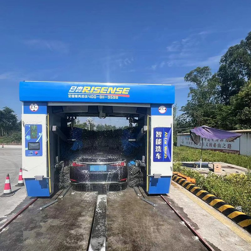 Car Wash Equipment High Speed Automatic Five Brushes Rollover Car Wash Machine