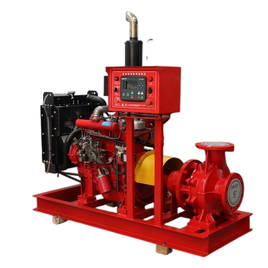 UL/FM Listed Electric Irrigation Fire Fighting Pump System Package Diesel Transfer Engine High Pressure Boosting Water Well Submersible Pump Set
