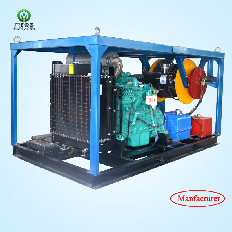 200bar Drain Pipe Cleaner Diesel High Pressure Sewer Cleaning Equipment