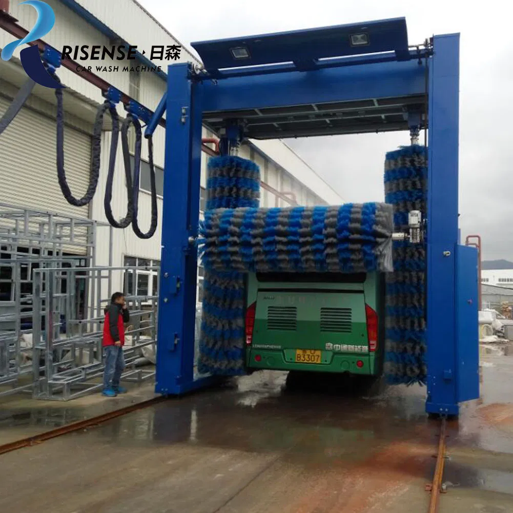 full automatic 3 brushes truck wash system for bus and truck washing