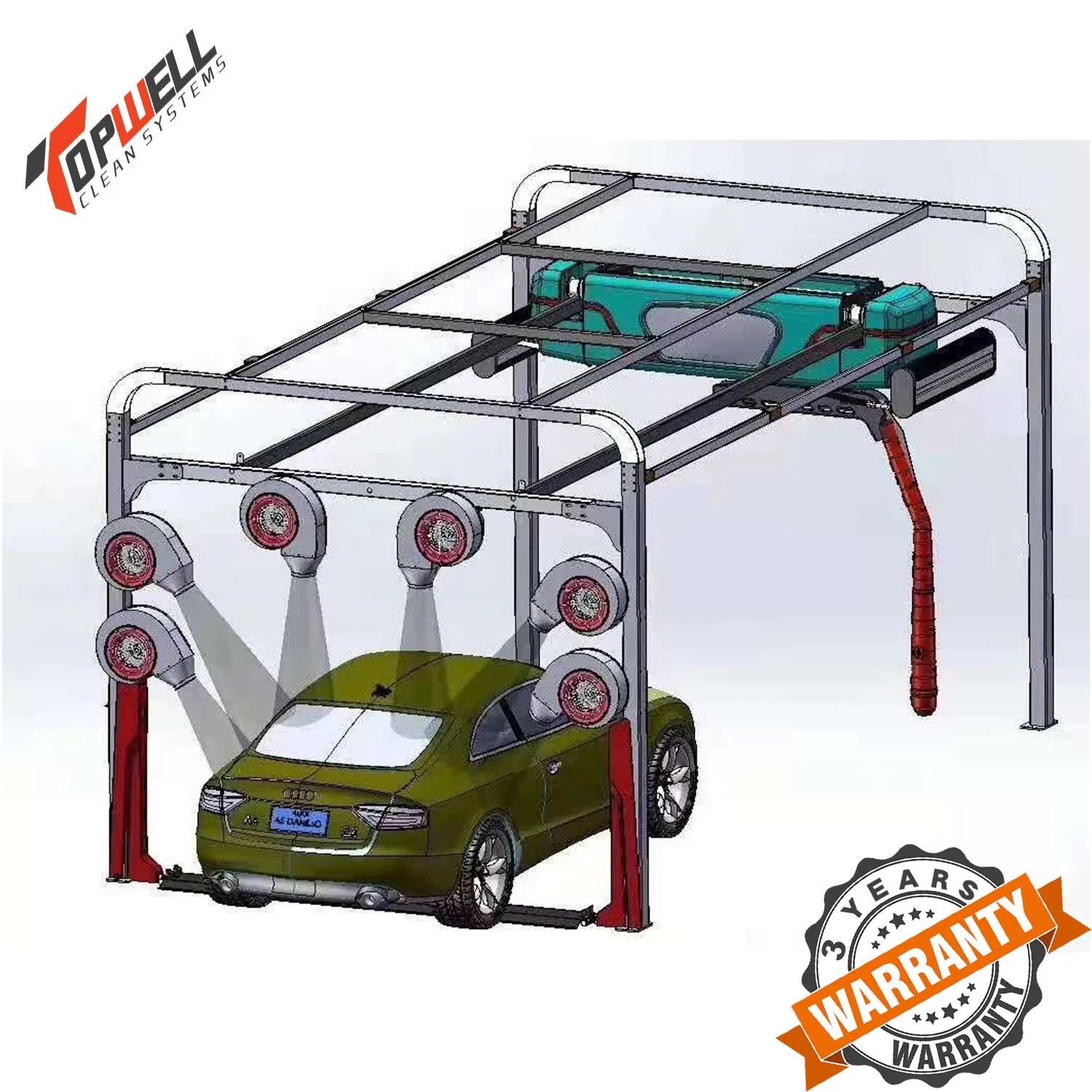 Topwell Professional Touchless Car Wash Equipment Manufacturer, with 3years Warranty