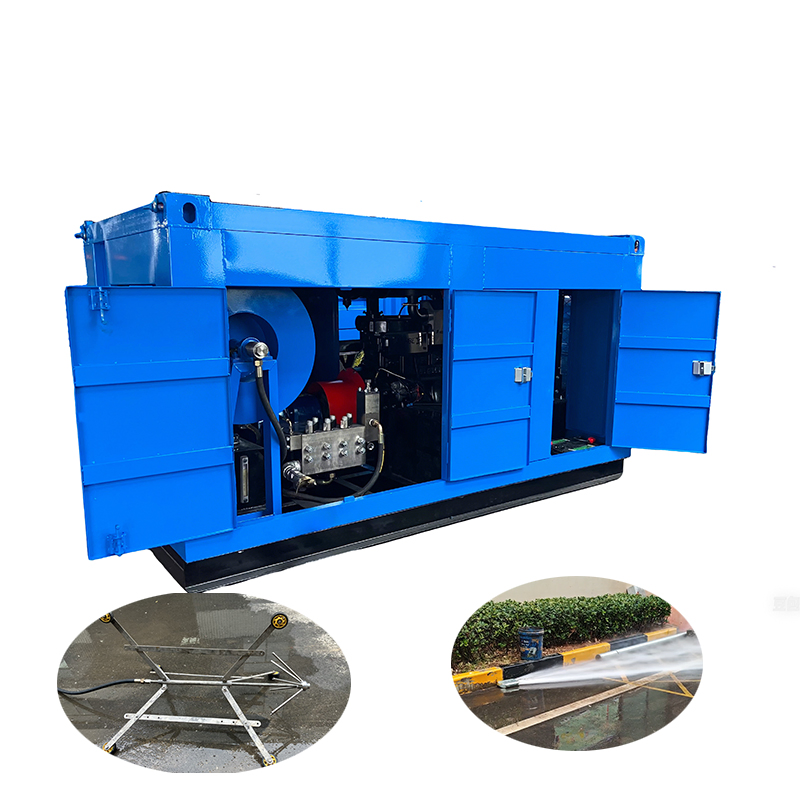 100-800mm Diesel Sewer Jetting Machine High Pressure Water Jet Cleaner Drain Pipe Cleaning Equipment