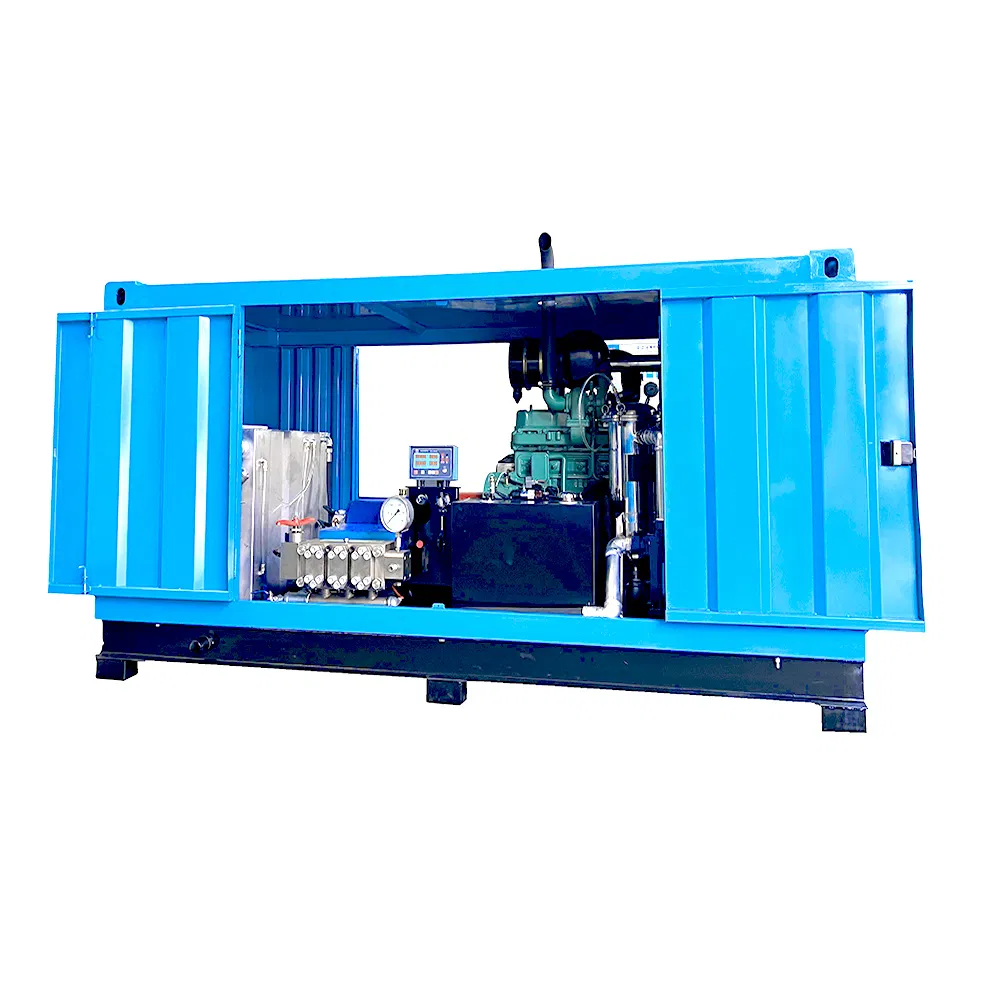 Industrial Heavy Duty Triplex Pump High-Pressure Water Jet Cleaning Machine New Condition Plant Surfaces Cold Water Cleaning Equipment