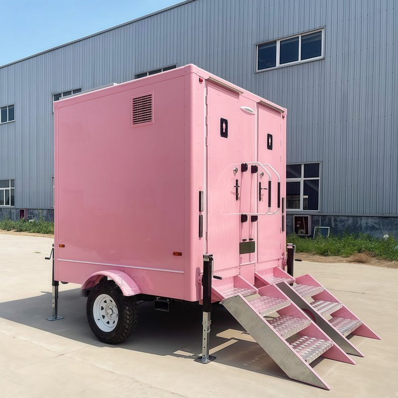 High Quality Outdoor Portable Bathroom Units with Mobile Toilets Trailer for Camping Adventures