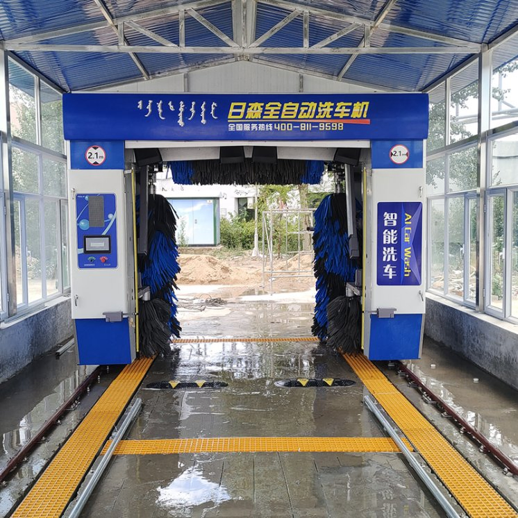 Car Wash Equipment High Speed Automatic Five Brushes Rollover Car Wash Machine