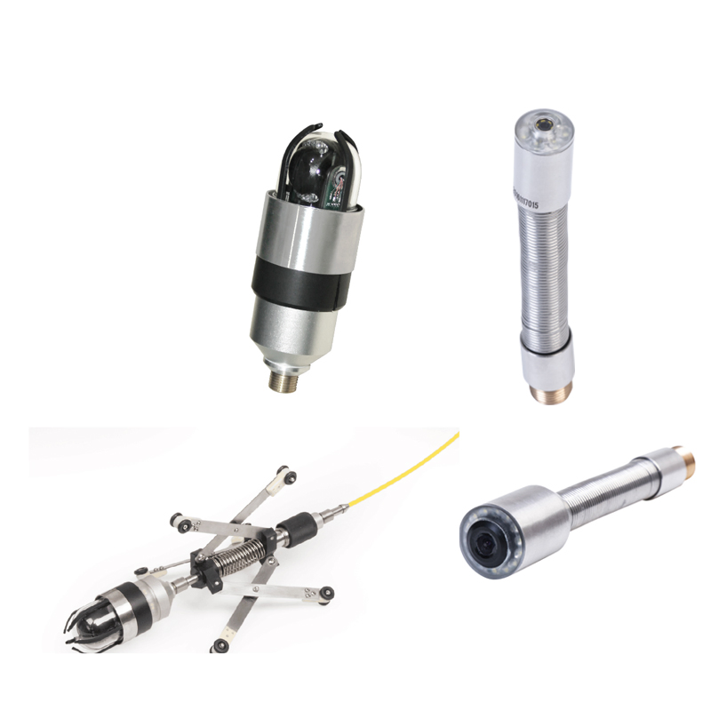 50m Self Leveling Sewer Camera Pipe Camera Systems with Meter Counter and Keyboard