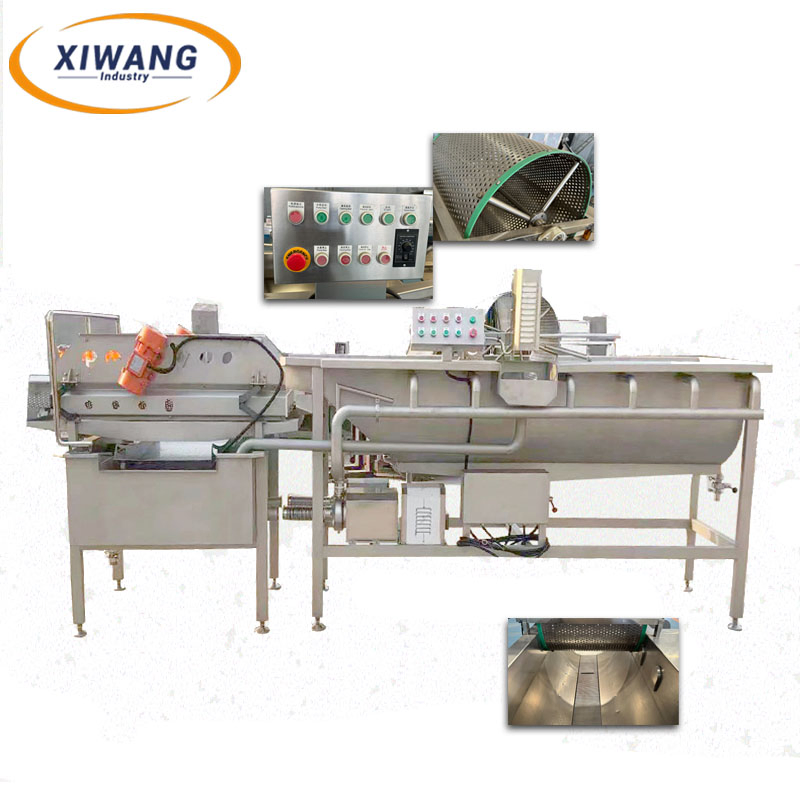 Heavy Duty Produce Cleaning Line Eddy Current Washing Equipment