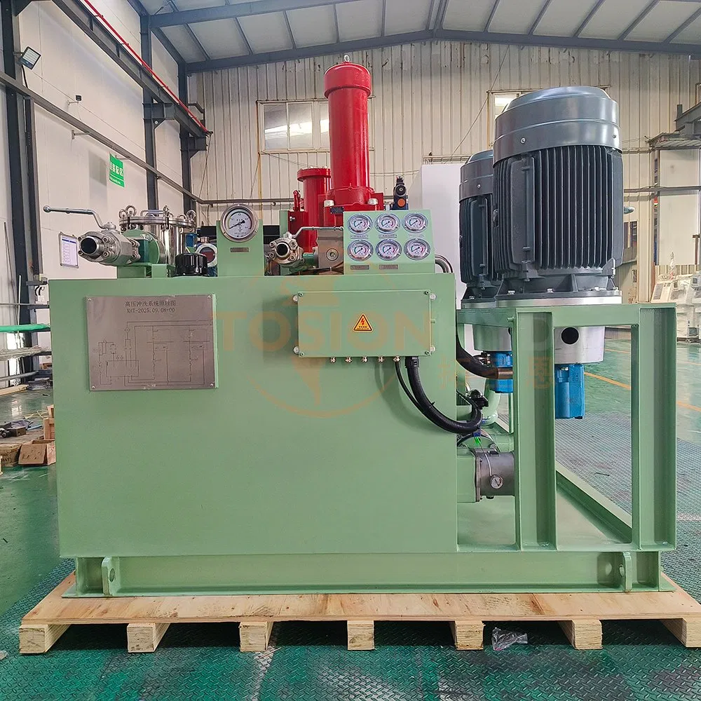 Tosion Custom 2000L 37kw 7MPa Steel Plant Hydraulic Station Flushing Fluid Power Unit Hydraulic Station System
