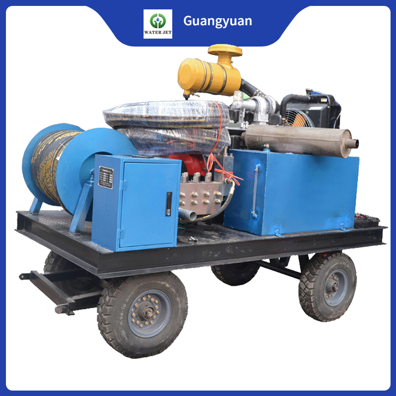 200bar Drain Pipe Cleaner Diesel High Pressure Sewer Cleaning Equipment