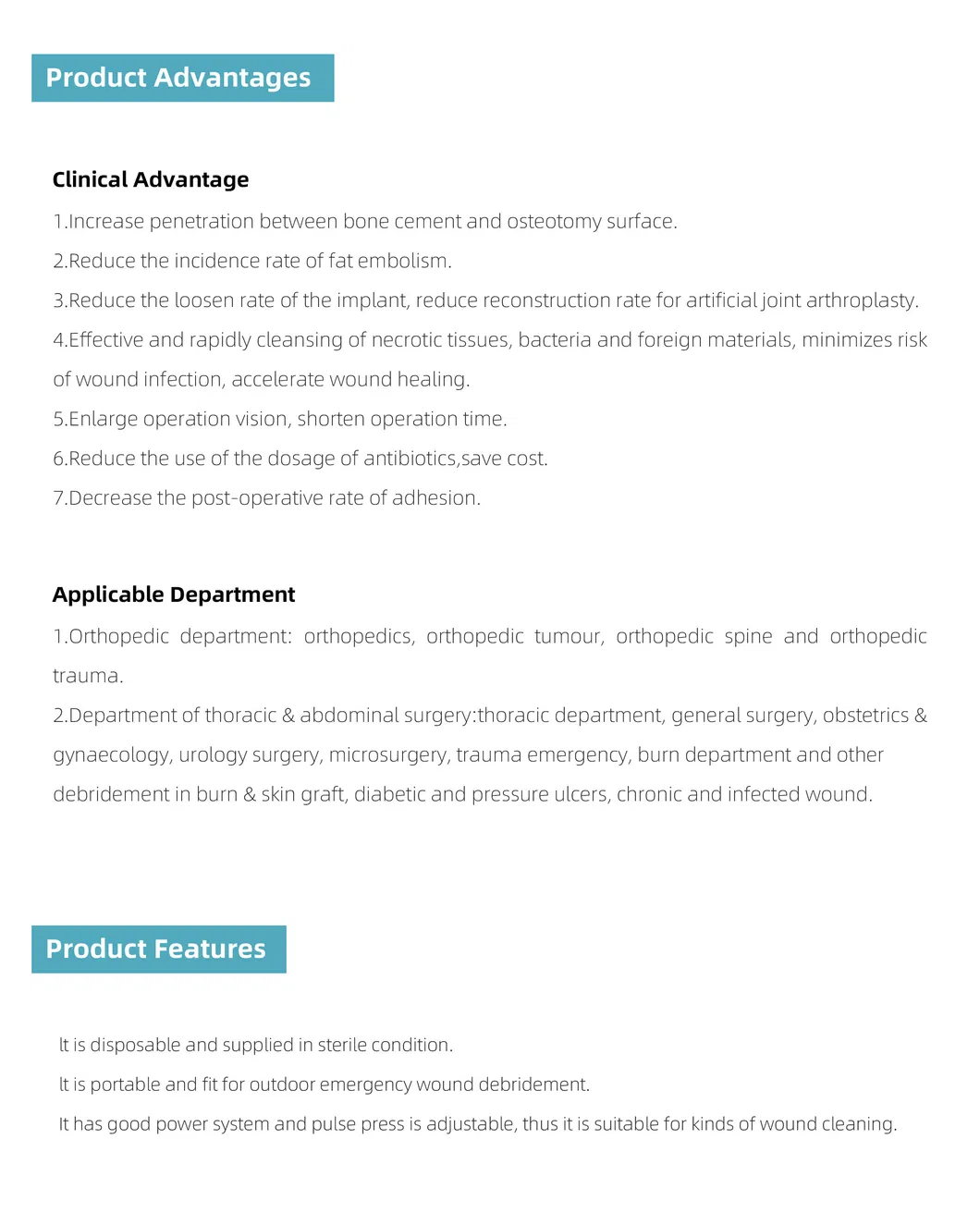 Pulse Lavage System 4