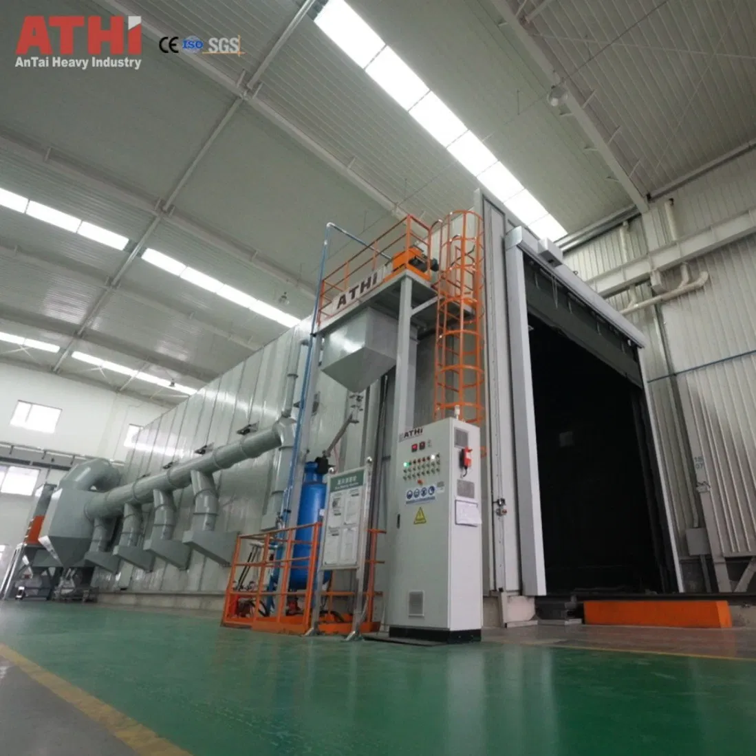 Innovative Robust Safe Pneumatic Fan Suction Room Sand Blasting Chamber Cleaning Machine