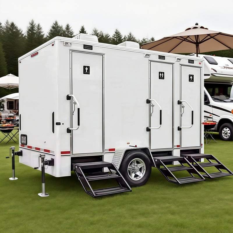 Luxury Durable Portable Bathroom Units with Mobile Toilet Trailer for Camping Adventure