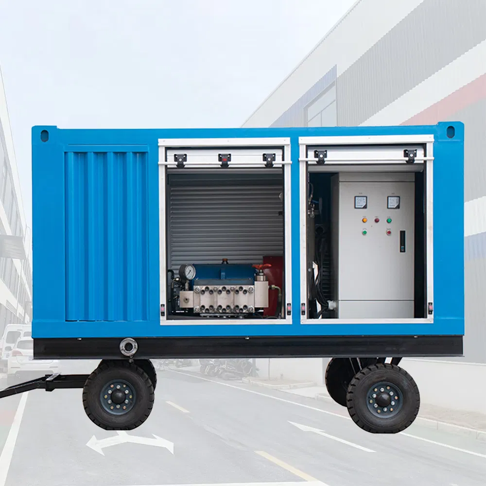 100MPa Electric Drive Industrial Pipe Cleaning System High Pressure Cleaner System