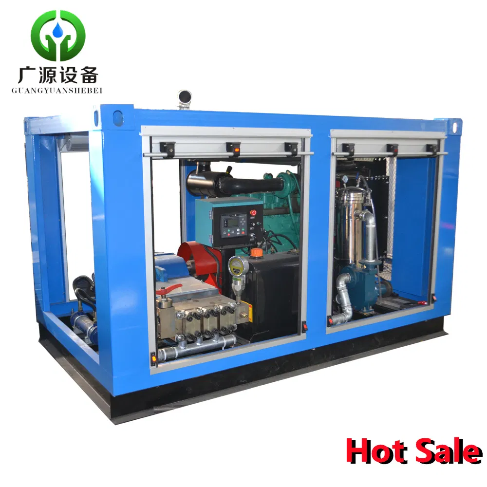 1000bar High Pressure Water Gun Cleaning Machine Power Plant Air Preheater Economizer Industrial Electric High Pressure Water Jetting System