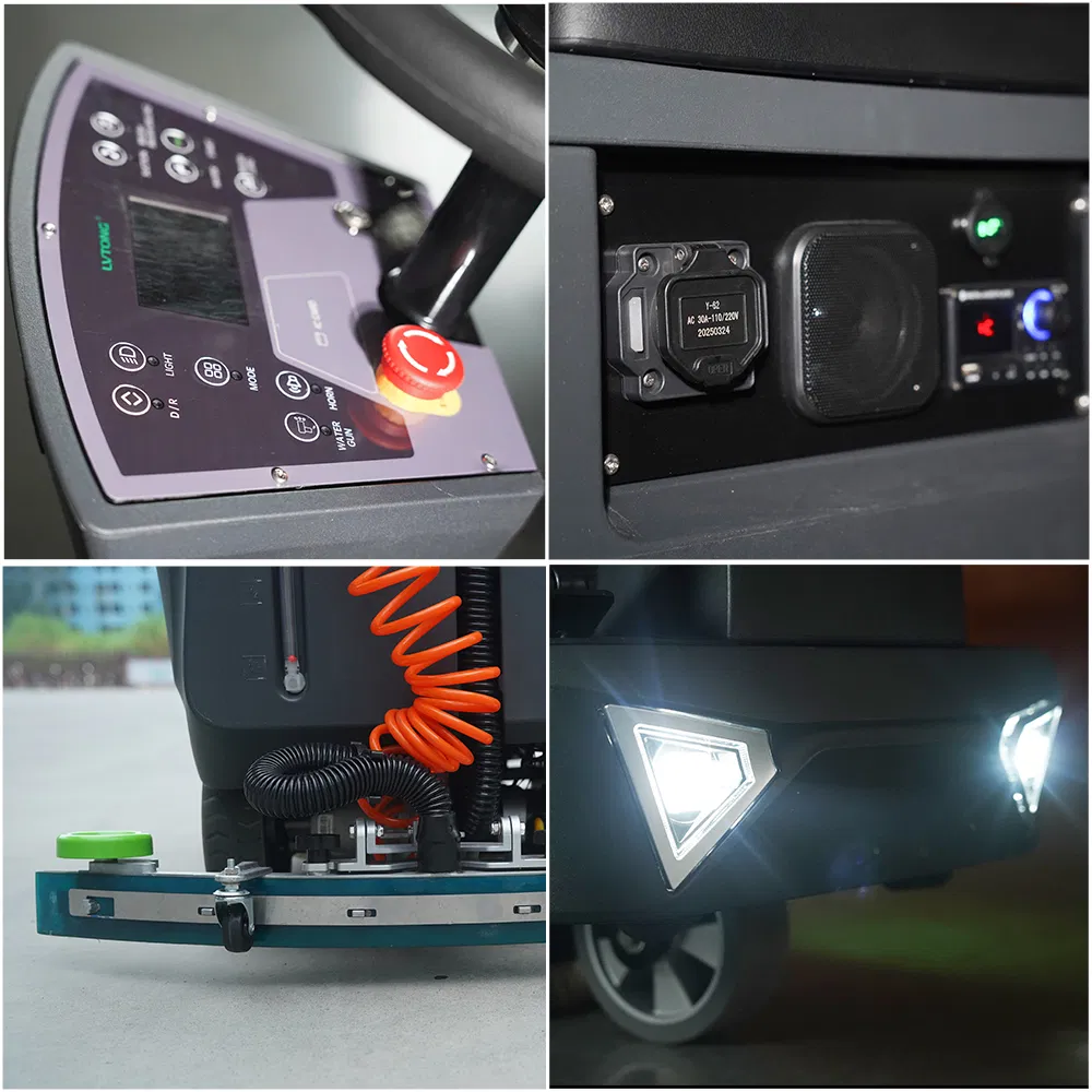 Commercial Floor Cleaning Machine with Environment Lighting and Music Player Function