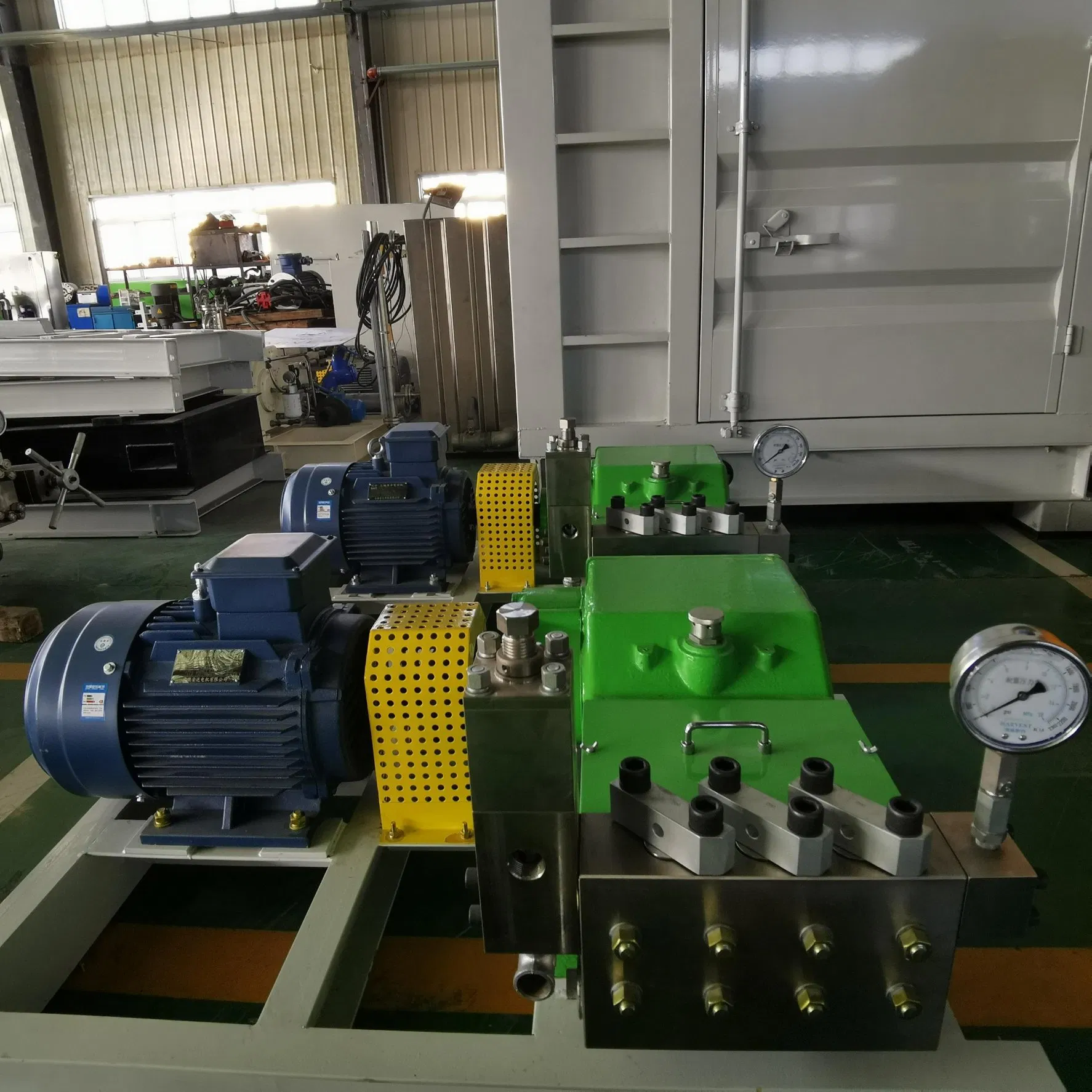 1500bar 110kw Efficient Adjustable Pressure Waterjet Cleaning System