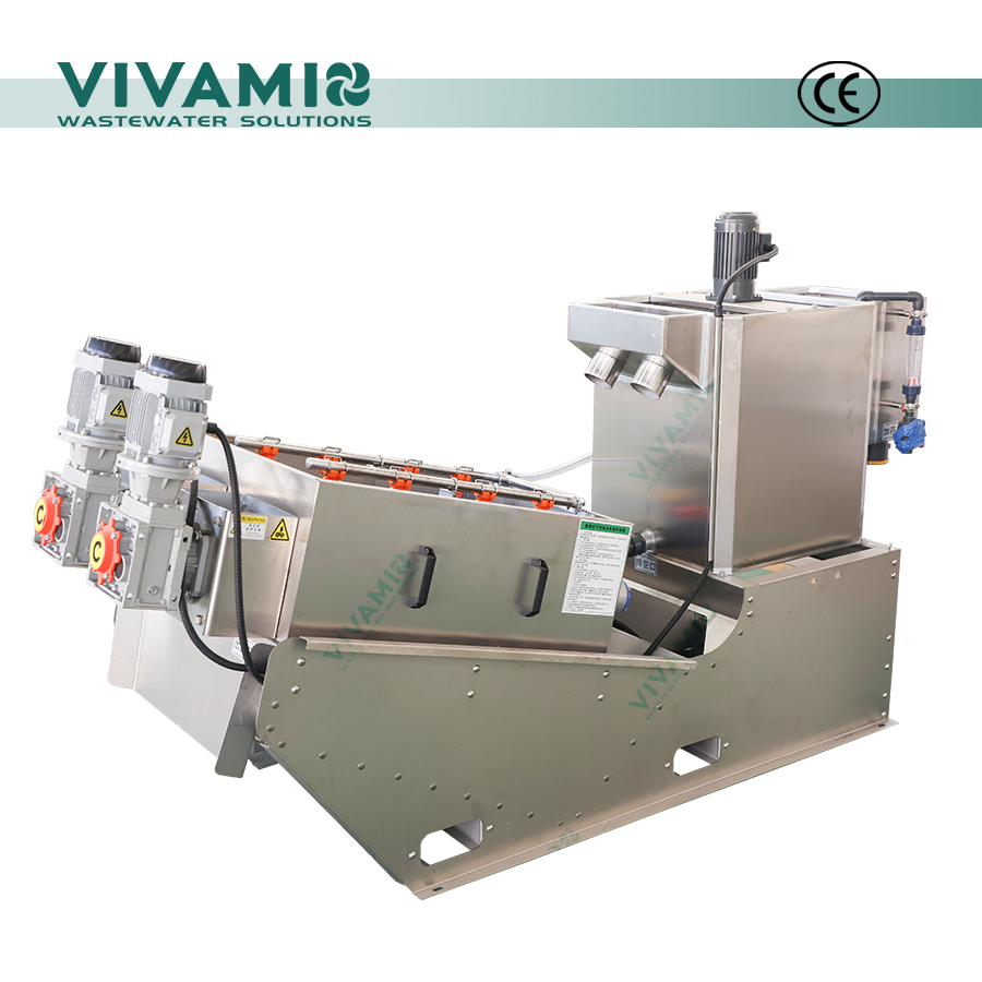 Low-Noise Screw Press Dewatering Machine for Modern Environmental Facilities Wastewater Treatment