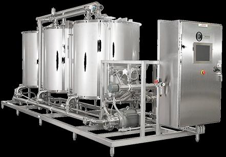 Manufacturer Automatical Semi water acid alkali tank CIP cleaning system for milk beverage juice