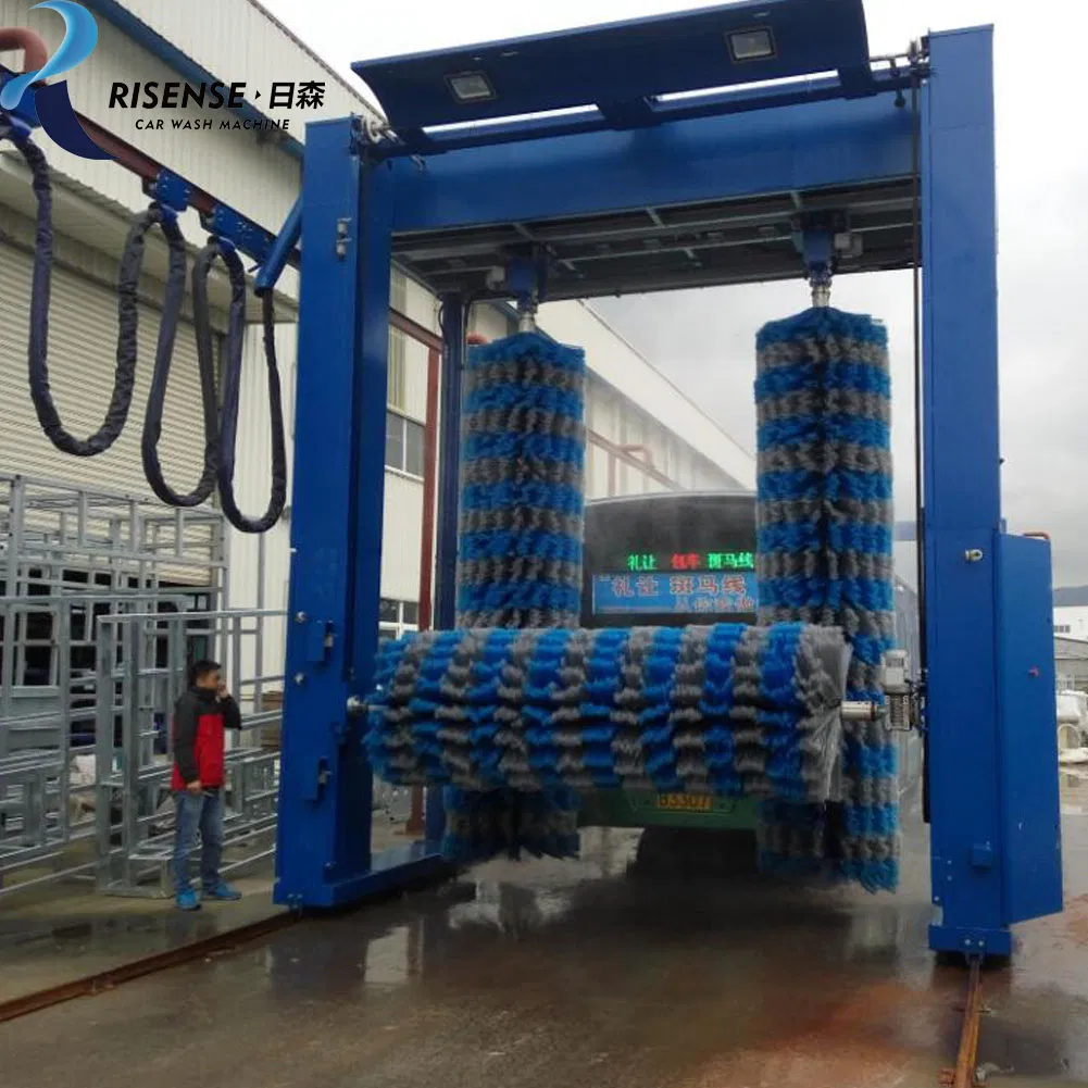 full automatic 3 brushes truck wash system for bus and truck washing