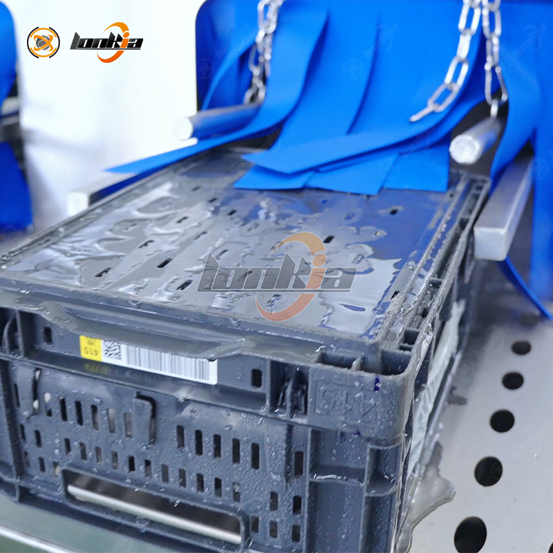 Heavy-Duty Dual-Channel Basket Washer Crate &amp; Turnover Box Cleaning Equipment