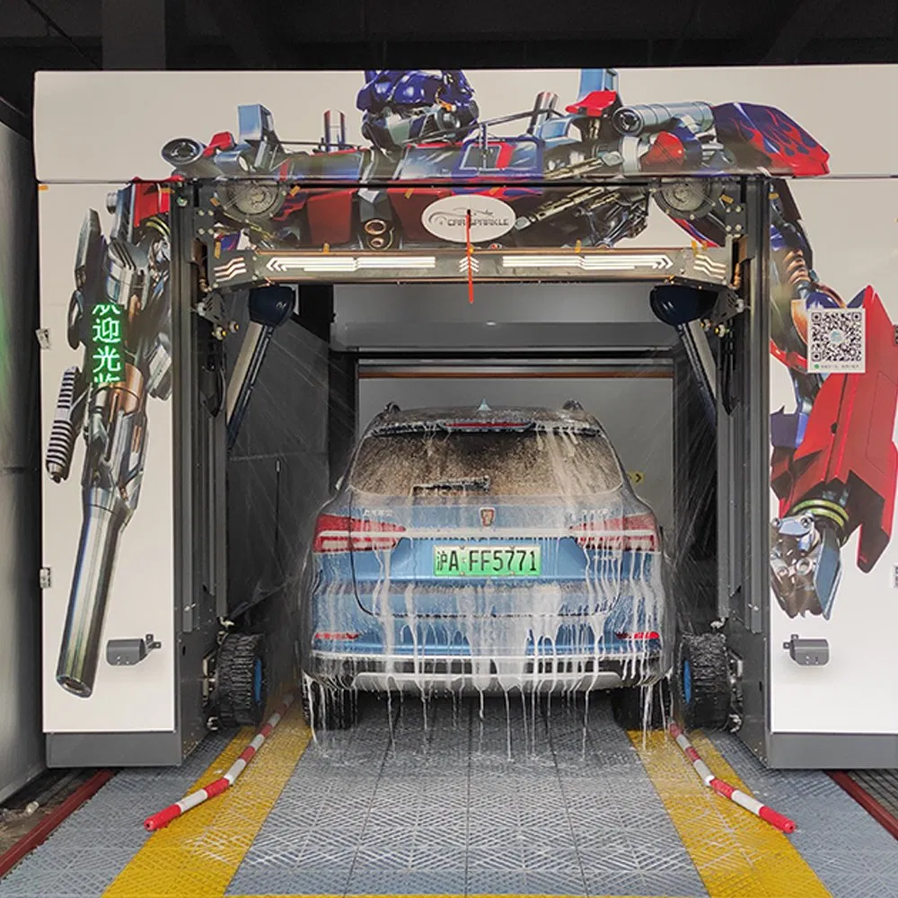 contactless car wash system double arm