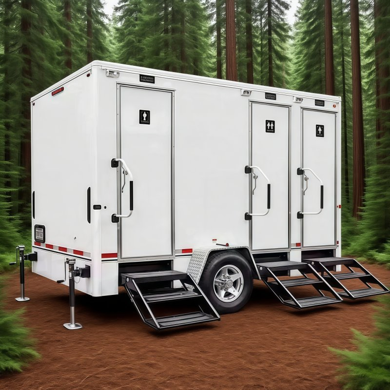 Luxury Durable Prefab Portable Bathroom Units with Mobile Toilet Trailer for Camping Adventure