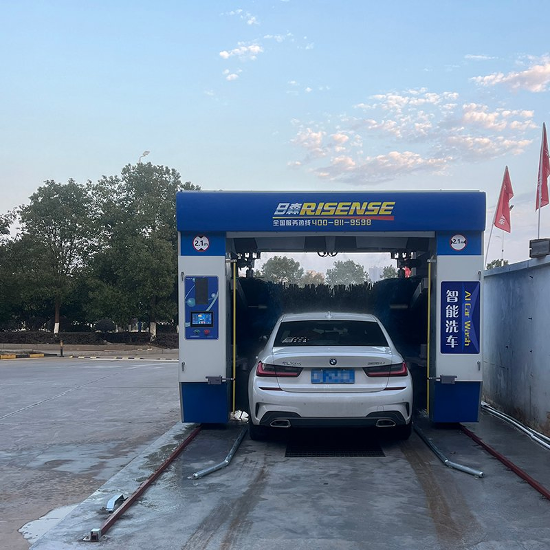 Car Wash Equipment High Speed Automatic Five Brushes Rollover Car Wash Machine