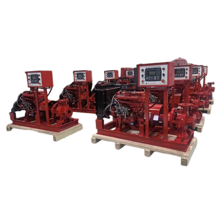 UL/FM Listed Electric Irrigation Fire Fighting Pump System Package Diesel Transfer Engine High Pressure Boosting Water Well Submersible Pump Set