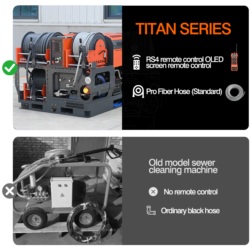 Amjet Ts15128 High-Pressure Pipe Cleaning Machine, Sewer Jetting System