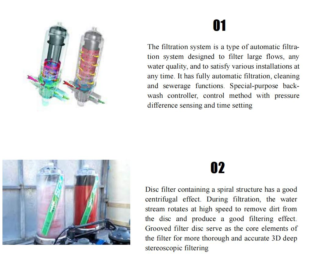 High Efficient 3 Inch 2 Unit Farm Irrigation Automatic Backwash Disc Filtration System