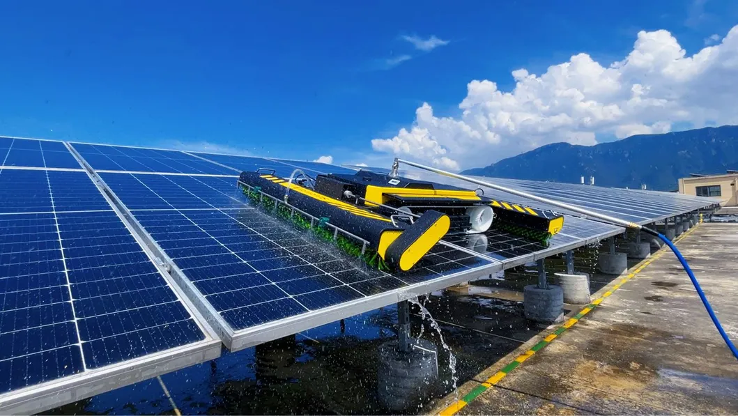 Efficient Solar Panel Cleaning Robot
