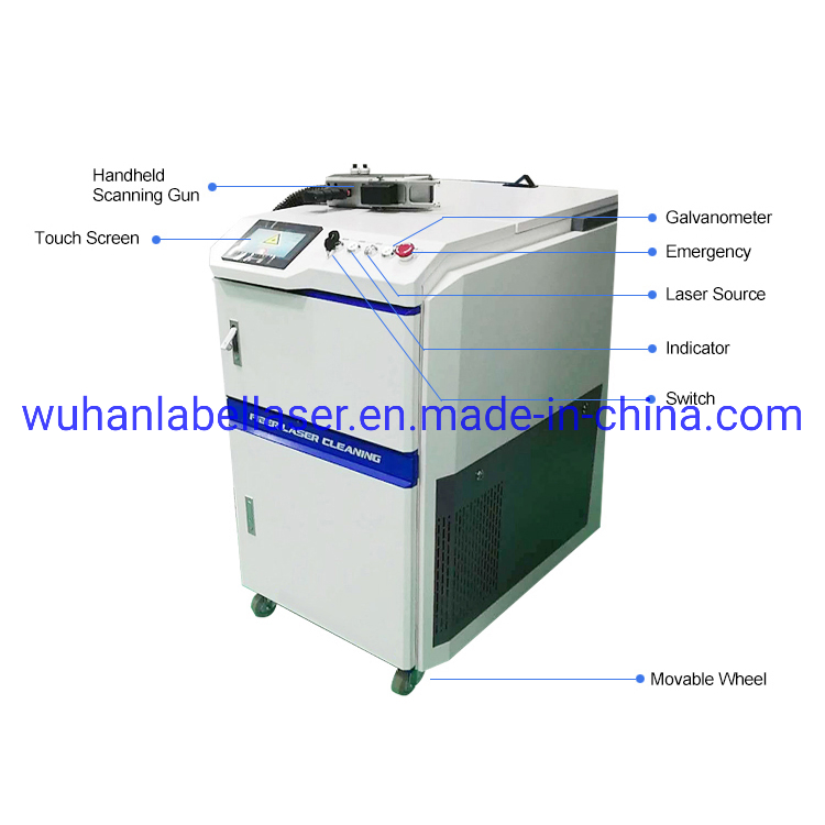Stone Figure Surface Dust and Attachment Laser Cleaning System200W 300W 500W