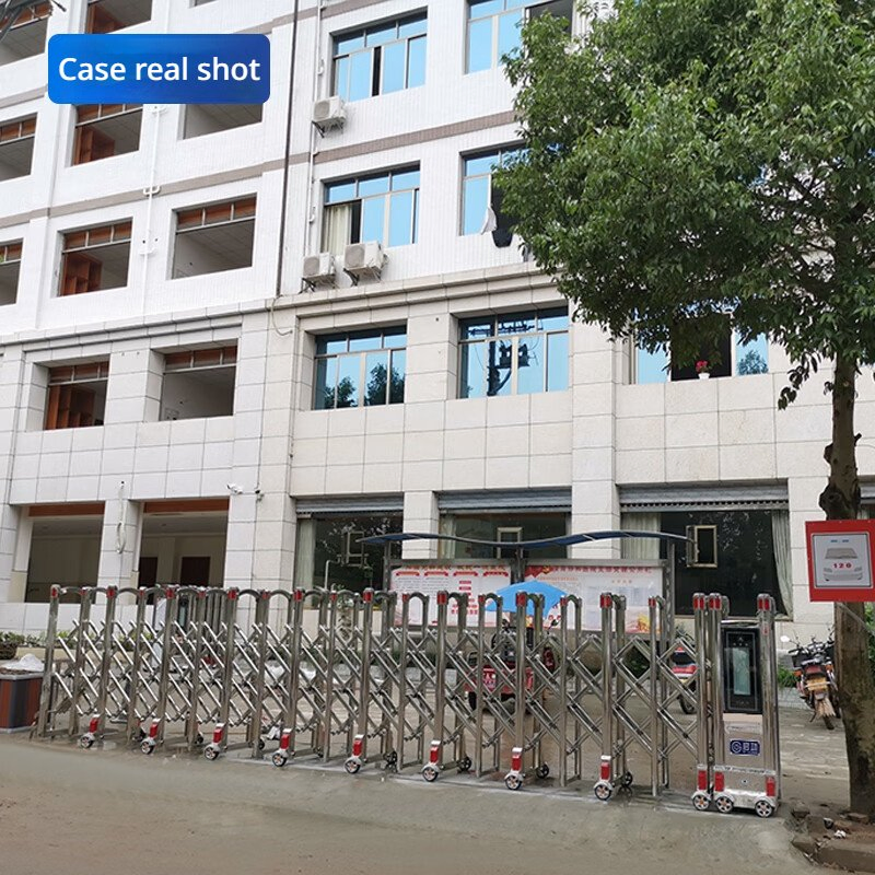 Industrial Gate Saudi Silent Operation Main Gates Retractable Stainless Steel Retractable Gate