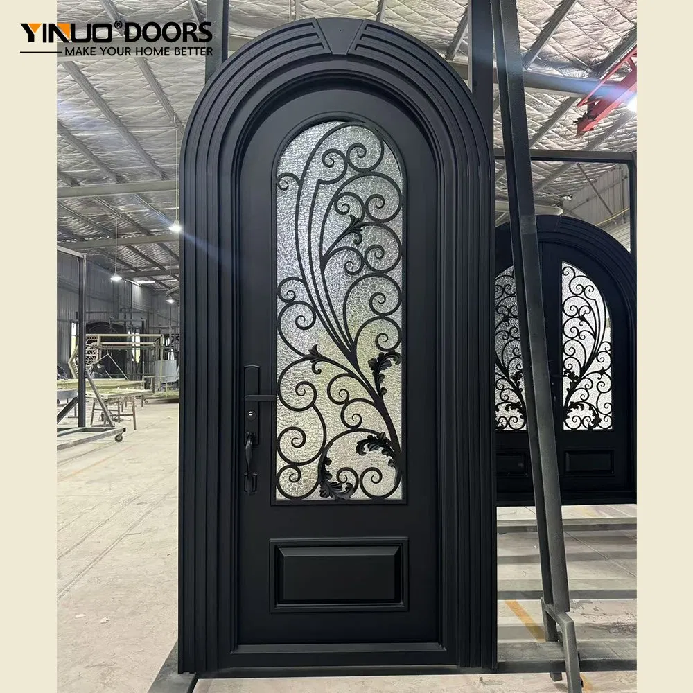 Industrial Minimalist Iron Gate Anti Climb Design Tamper Proof Welding