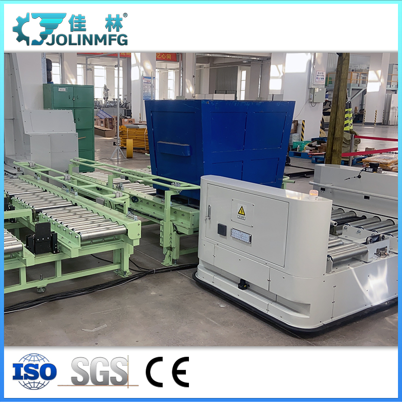 Automated Guided Vehicle Heavy Duty Roller Transfer Cart Trolley Agv