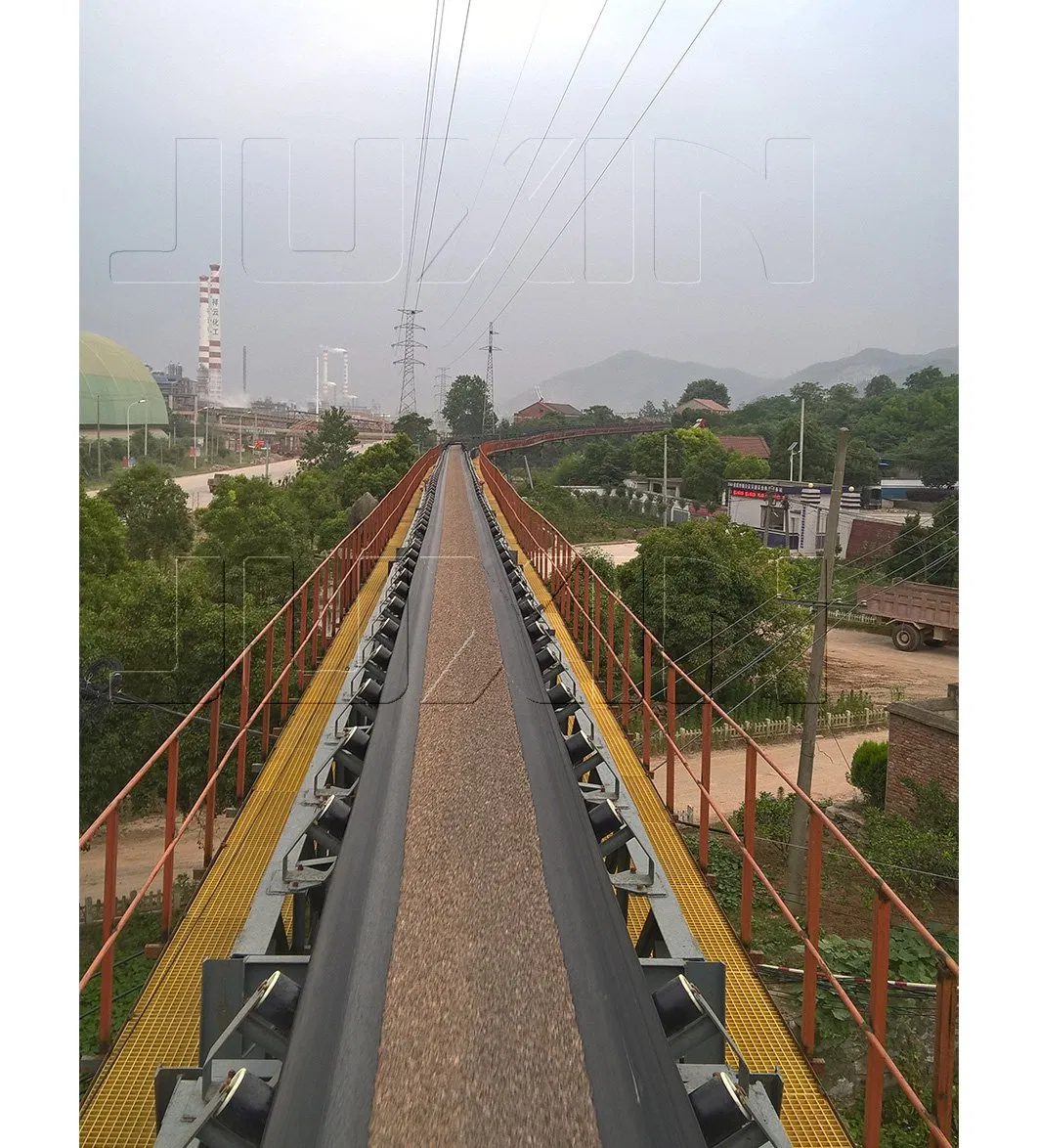 Long Distance Industrial Roller Conveyor with Rubber Belt
