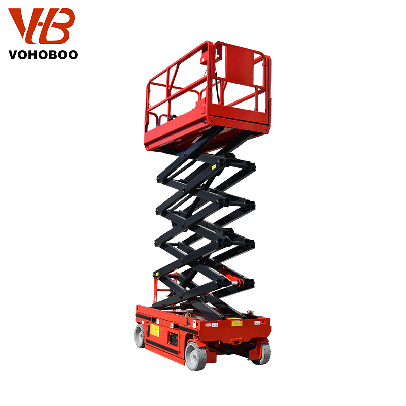 Vohoboo Mobile Scissor Lift Manufacturer Self Propelled Scissor Man Lift Work Platforms