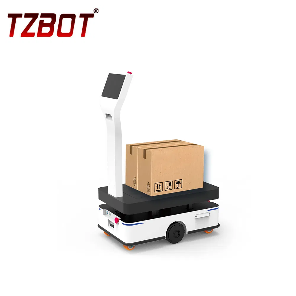 Tzbot Unmanned Laser Trackless Material Handling Equipment Auto Charging AMR Mobile Robot