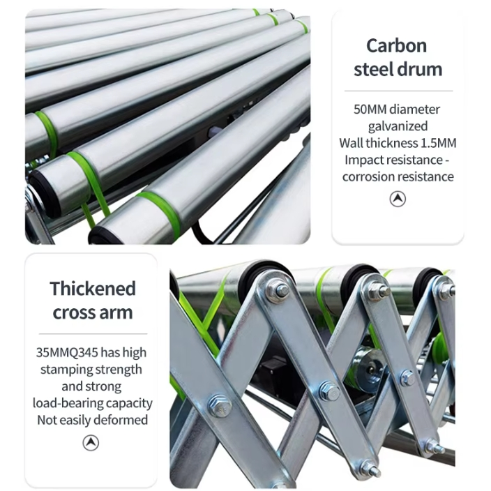 Factory China Industrial Heavy Duty Roller Conveyor System Rolling Chain Powered Roller Conveyor