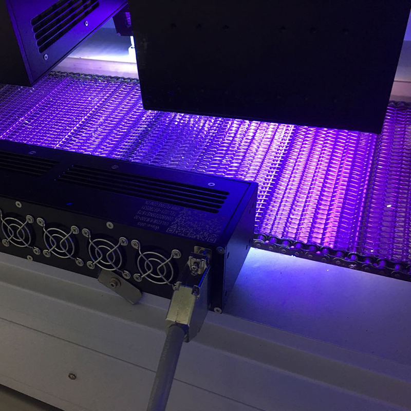 UV LED Curing Tunnel Conveyor System Installed with UV Lamp Customized Sizes