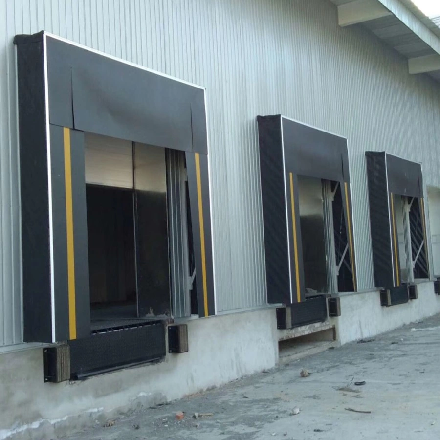 Mechanical or Retractable PVC Fabric Curtain Loading Dock Door Seal or Dock Shelter for Logistics Warehouse Loading Bays