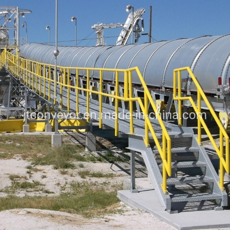 Industrial Bulk Fixed Gravity Roller Powered Radial Mobile Truck Loading Corrugated Sidewall Chevron Rubber Belt Conveyor for Coal Mining Cement Quarry Crusher