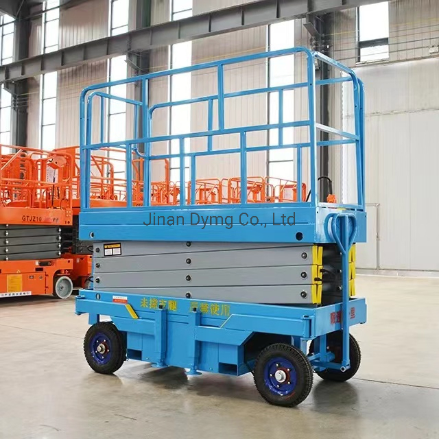 Dymg 10m Hydraulic Towable Battery Powered Mobile Scissor Lift Platform