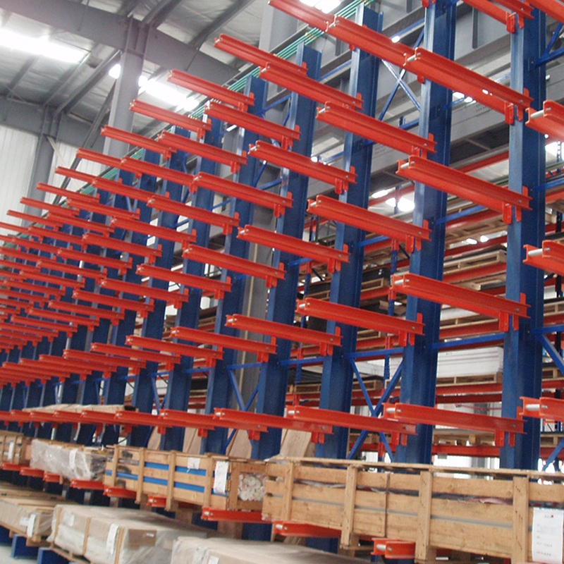Cantilevered Racking Wholesale Good Quality Double Sided Stacking Racks Steel Shelf Heavy Duty Display Cantilever Warehouse Storage Rack
